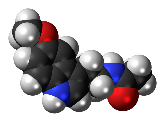 Melatonin_molecule_spacefill